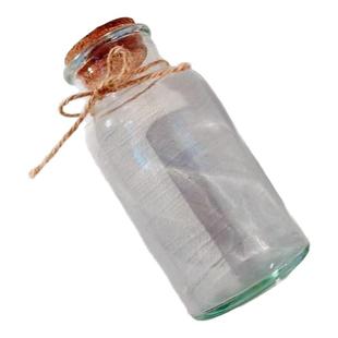 许愿瓶子玻璃瓶幸运星星折纸条渐变黄diy520生日礼物心愿瓶漂流罐