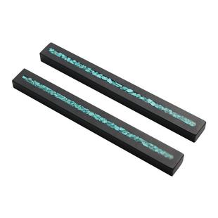 文房四宝天然原石石头镇尺长条形镶嵌创意压书镇纸镇石压条笔搁书法用品实用学生用实用高档把玩收藏定制礼品