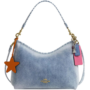 【正品保证】COACH/蔻驰新款Laurel 31流浪包单宁牛仔单肩斜挎BS