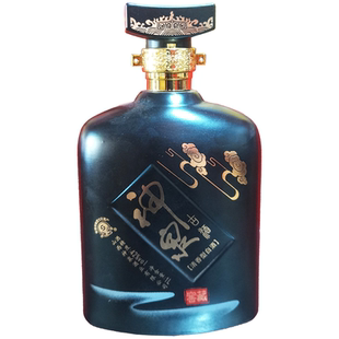 山西名酒纯粮中度清香型白酒神泉古酒黑瓶窖藏42度1000ml特惠包邮