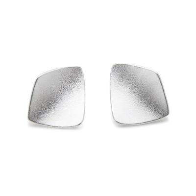 几何耳钉烽之银纯银夸张女