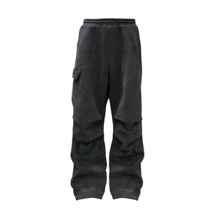 FAR ARCHIVE SWEAT PANTS多口袋街头风工装廓形宽松加绒直筒长裤