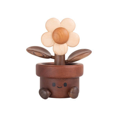 超大号开心太阳花实木创意摆件