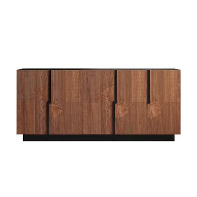 中古风餐边柜靠墙一体玄关柜