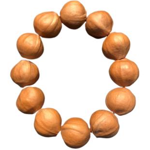 梅林铁核原籽鲨鱼背橄榄核手串男款文玩短圆蒜头素串素珠男士素核