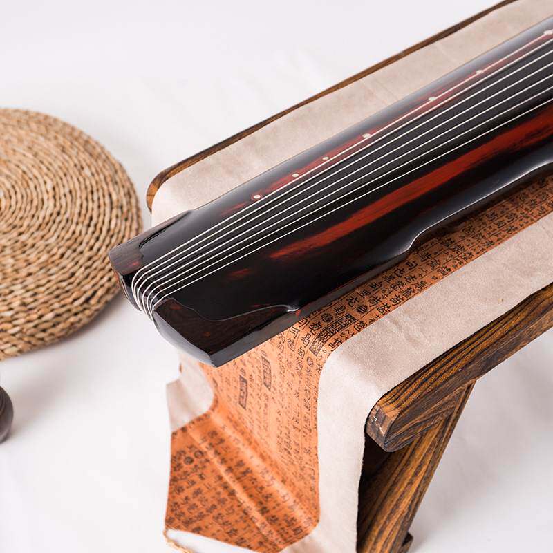 黄河风蕉叶式古琴桐木伏羲 厂家热销 尼龙钢丝弦仲尼式 普及古琴