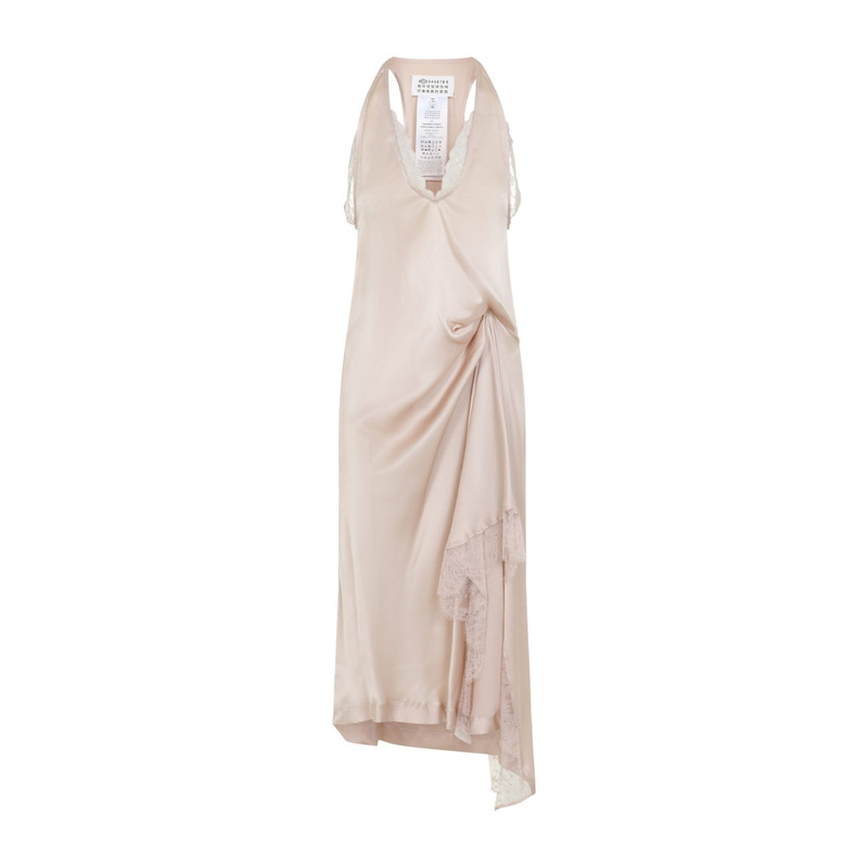 MAISON MARGIELA 粉色真丝混纺连衣裙 26秋冬新款 意大利代购正品