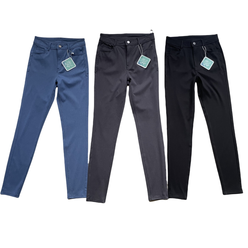 弹力紧身牛仔裤女提臀升级不褪色蓝灰黑柔软打底裤天丝针织小脚裤