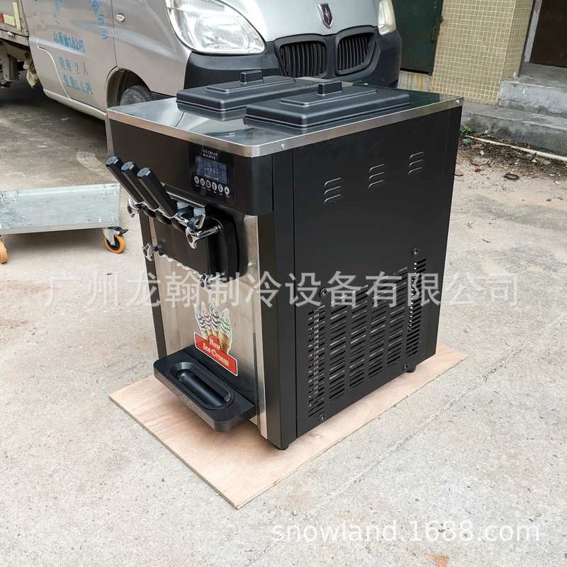 广州厂家 直销台式三色冰淇淋机 甜筒雪糕机 商用软冰激凌机