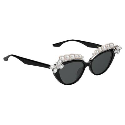 YVMIN尤目x SHUSHUTONG 猫眼蝴蝶结珍珠眼镜墨镜生日礼物