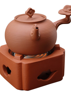 电炉丝煮茶器手工红泥跳盖砂铫壶