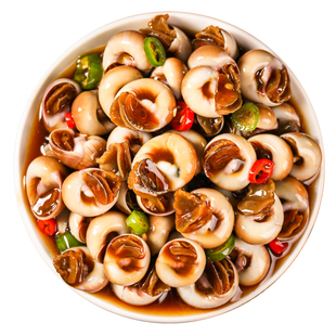 青岛麻辣小海鲜麻辣香螺香波罗香辣猫眼螺即食罐装海螺肉