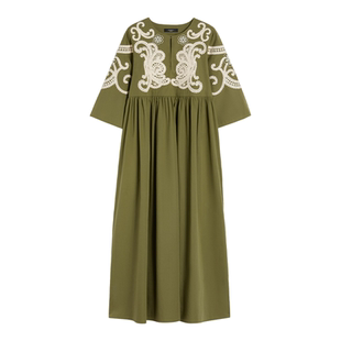 【春夏新降】Weekend MaxMara 26女装宽松棉质连衣裙5221016206