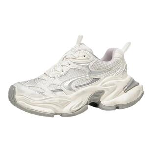 BeauToday厚底老爹鞋女款春季透气运动鞋BT轻便休闲鞋女增高鞋