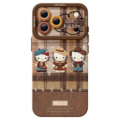 适用苹果17手机壳女款iphone16pro保护套13mini全包15防摔12/xs软外壳8plus硅胶air秋冬带支架seKT猫max手链