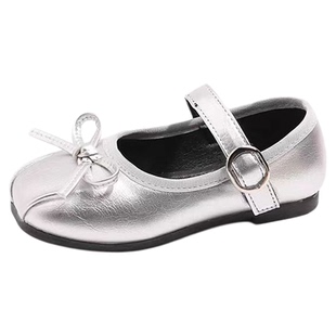 女童鞋子儿童公主小皮鞋2025春秋新款小香风豆豆单鞋洋气女孩单鞋