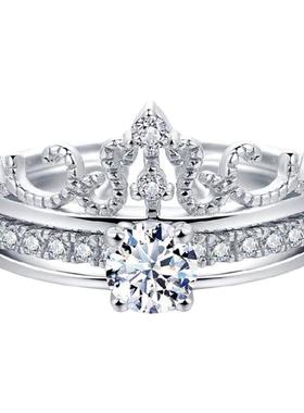 钻石皇冠精致两戴戒指奢华