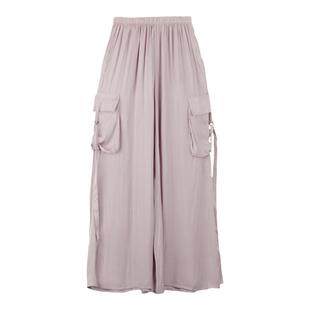 【明星同款】龙脸DRAGONFACE 棋士缎感阔腿裤大兜阔腿裤百搭长裤