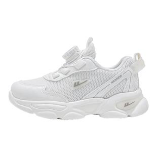 回力儿童小白鞋2026年春季新款男童校园白色跑步鞋女童网面运动鞋