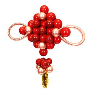 马年店铺装饰中国结气球灯笼材料包学校元旦晚会活动氛围场景布置