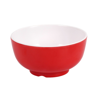 10个装A8密胺小碗双色食堂快餐米饭碗商用仿瓷汤碗粥碗火锅蘸料碗