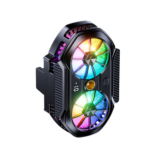 直播专用】手机散热器落地三角支架一体桌面带风扇半导体制冷静音背夹冷却主播专业游戏降温神器适用苹果