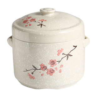 陶瓷隔水炖盅带盖双盖双耳炖燕窝盅蒸蛋盅炖罐家用内胆大小炖盅碗