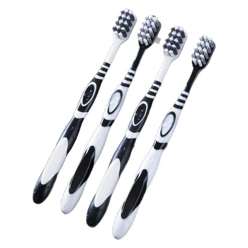 硬毛牙刷成人正品超硬耐用高端中硬毛家用去烟渍牙齿污垢清洁神器