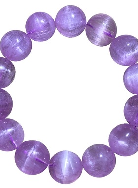 天然猫眼锂辉石手链水晶情侣手串