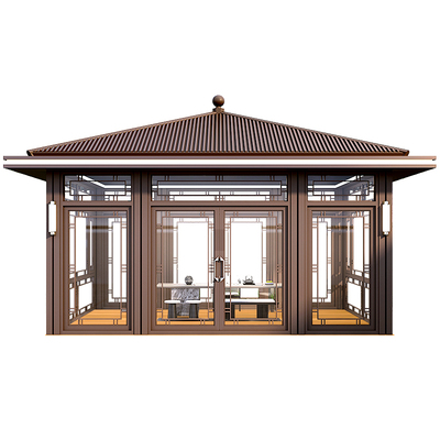 铝合金凉亭铝艺阳光房茶室定制