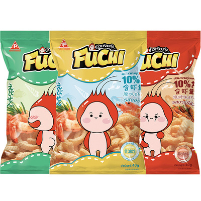 fuchi泰国进口虾条富吃酥脆