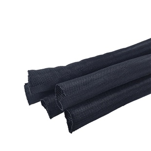 阻燃环保开口式自卷纺织套管尼龙布束线光纤电线汽车线保护套软管