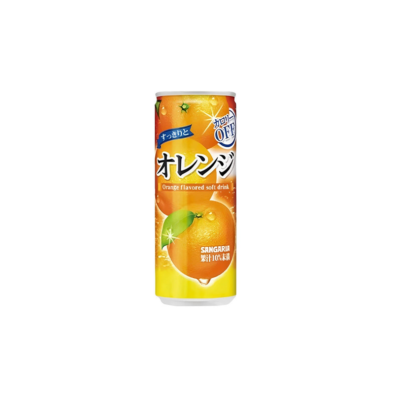 日本进口SANGARIA三佳利三佳丽橙子味果味饮料罐装240g水果饮品