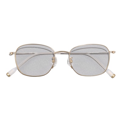 日系超轻纯钛金丝方框眼镜男女潮款高级感可配度数防蓝光近视镜框