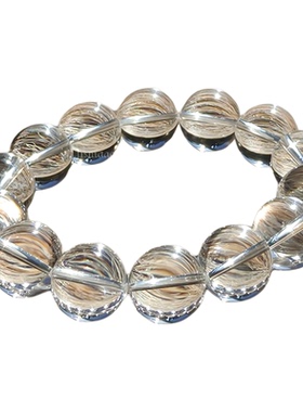 高端轻奢收藏级！天然白水晶手串7A级纯净手链女巴西进口饰品礼物