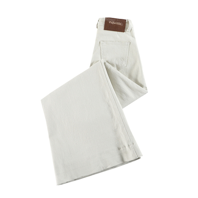 2025春弹力宽松大喇叭阔腿牛仔裤