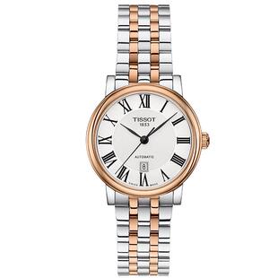 【情人节礼物】Tissot天梭官方正品卡森臻我机械钢带手表女表