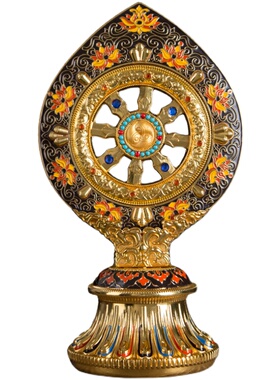 惠尔美轮王七政宝法轮摆件
