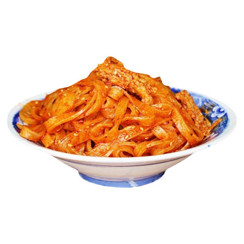 宝鸡擀面皮秦岐轩岐山特产即食早餐小吃零食方便面皮陕西凉皮速食