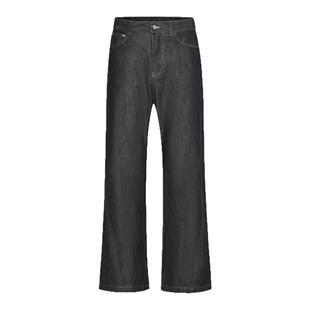 EchoForge原牛13盎司百搭微喇牛仔裤通勤神裤刺绣马毛皮牌