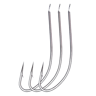 正品日本精品白狐长柄细条钩鲫鱼鲤鱼钩进口平打有倒刺海钓钩渔具