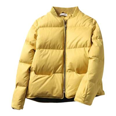 秋冬白鹅绒加厚保暖无异味立领棒球棉服外套羽绒服冬女短款面包服