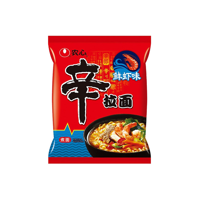 农心辛拉面鲜虾味韩式方便面夜宵