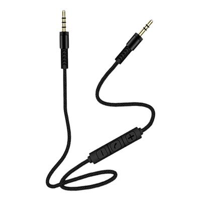 尚优琦3.5mm转AUX线控带麦音频线