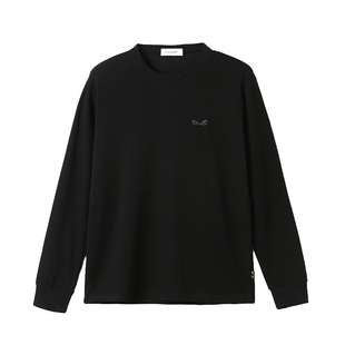 恶魔眼！黑标铜氨水柔棉！秋季男士外贸320g磅圆领长袖T恤打底衫