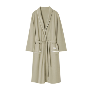 维多利亚睡袍女款2026新款春秋季纯棉浴袍晨袍吸水速干全棉家居服