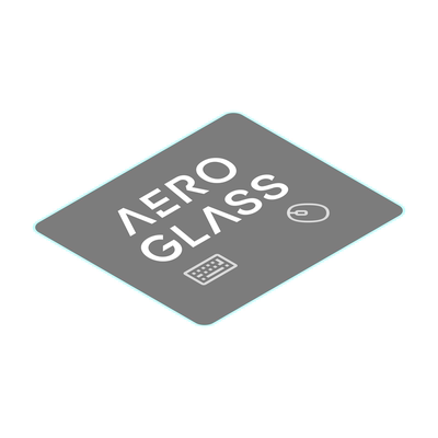 电竞级微蚀刻磨砂钢化玻璃鼠标垫