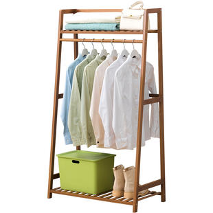 木马人挂衣架落地卧室衣帽架子置物架网红简易杆式不占地角落挂包