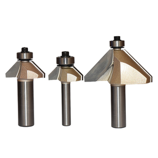 TIDEWAY浪潮专业级45度斜角刀修边机电木铣开板用轴承靠木头加工