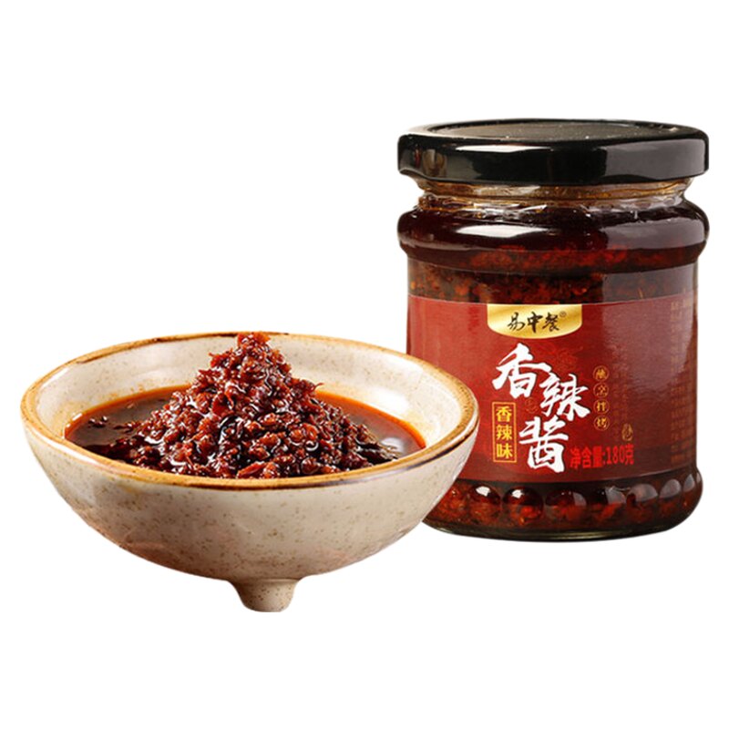易中餐香辣酱下饭酱拌面拌饭蘸火锅豆花做菜调味一料多用一瓶180g